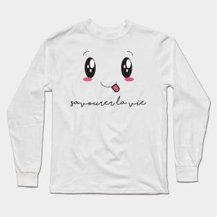 "Croquer la vie" collection | savourer la vie Long Sleeve T-Shirt